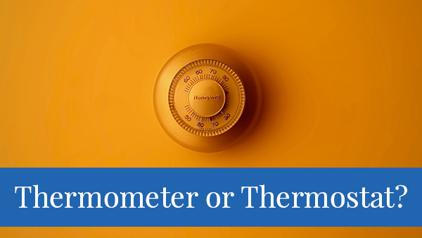 Thermometer or thermostat?